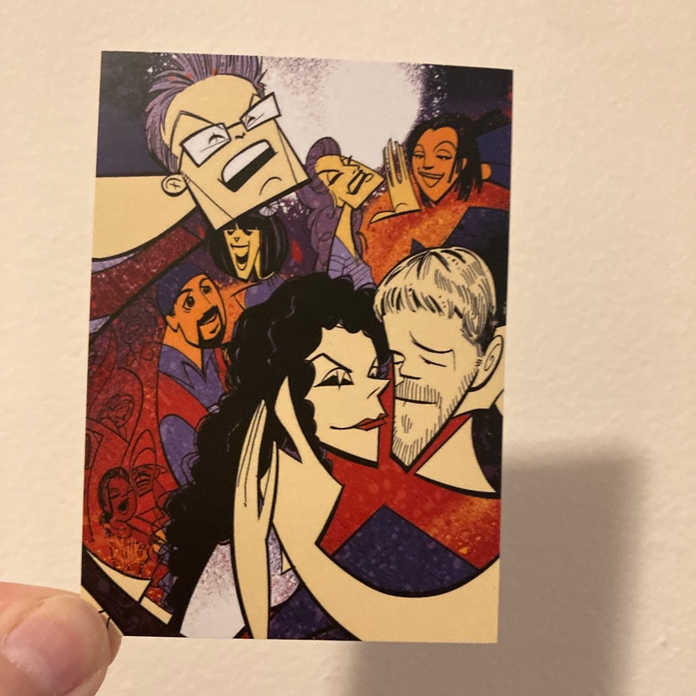 Lights Of Broadway Card 2016 RENT Adam Pascal Anthony Rapp Rare BroadwayCon